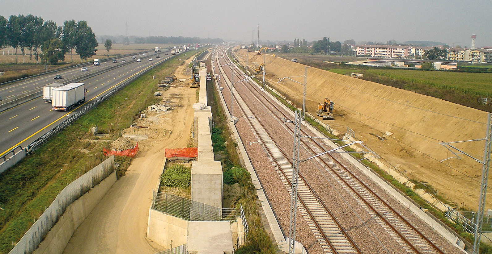 Ligne Ferroviaire à Grande vitesse MILAN-BOLOGNE Lot de Lodi (Lodi).